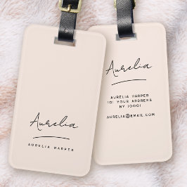 シグネチャーモノグラム赤面ピエレガントンク ラゲッジタグ