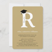 シグネチャーモノグラム R クラス2026年 シニア卒業生 招待状 (正面)