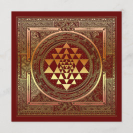 シグネチャーヨガ瞑想シンボルインドのヒンドゥー教カード