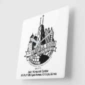 シグネチャールーム95th，シカゴ， IL スクエア壁時計 (傾斜)