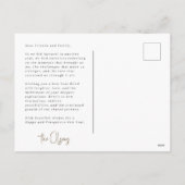 シグネチャー応援シック黒年賀状 シーズンポストカード (裏面)