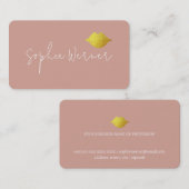 シグネチャー美しい金ゴールドリップオンダスティバラ 名刺 (正面/裏面)