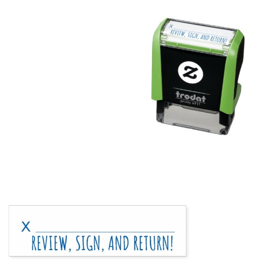 シグネチャー自己手書きゴム印 セルフインキングスタンプ (インサイチュ)