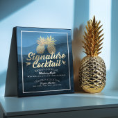 シグネチャー カクテル ドリンク メニュー ウェディング デコ ポスター
