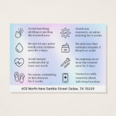 シグネチャーUV光沢ホログラフィックブローアフターケア (裏面)