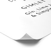 シグネチ図解入りの、写真付きのャ・ドリンクの看板 ポスター (角)