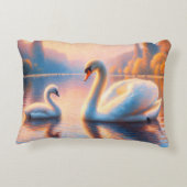 シグネットとスワン アクセントクッション (裏面)