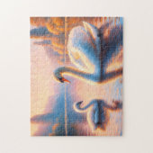 シグネットとスワン ジグソーパズル (縦)