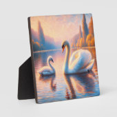 シグネットとスワン フォトプラーク (正面)