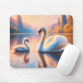 シグネットとスワン マウスパッド (マウス)