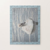 シグネットスワン抽象芸術柄ジグソーパズル ジグソーパズル (縦)