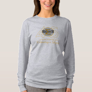 シグマガンマNu第45の長袖Gld Ltr. Tシャツ