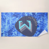 シグマギリシャモノグラムビーチタオル ビーチタオル (正面)