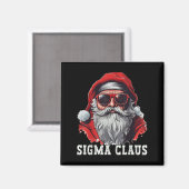 シグマクラウスサンタ面白いクリスマスRizzミームクリスマス _ マグネット (正面/裏面)