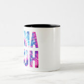 シグマブルブレイブファミリーブルー絞り染めマグ ツートーンマグカップ (中央)