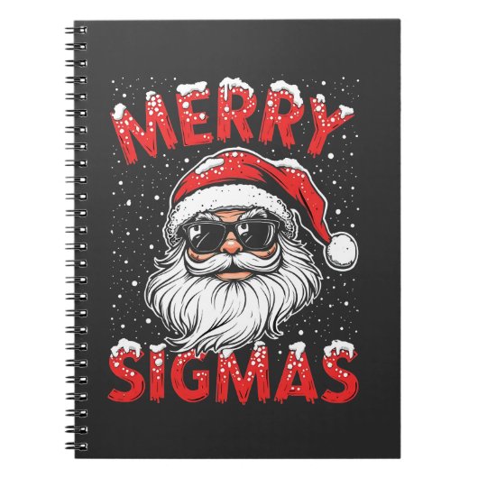シグマメリースおもしろいゲンAlpha中学校のクリスマス ノートブック (正面)