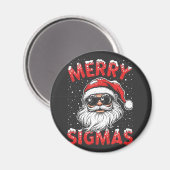 シグマメリースおもしろいゲンAlpha中学校のクリスマス マグネット (正面/裏面)