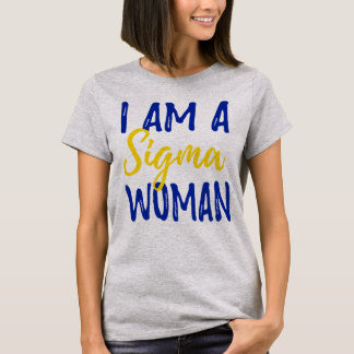 シグマ女性の穀物の上 Tシャツ