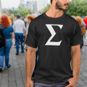 シグマ男性ブラックTシャツ Tシャツ