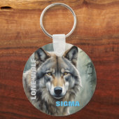 シグマ男性ローンウルフ キーホルダー (正面)