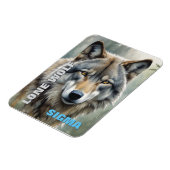 シグマ男性ローンウルフ マグネット (左側)