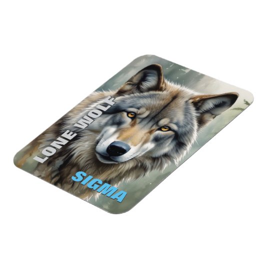 シグマ男性ローンウルフ マグネット (左側)