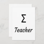 シグマ(Σ)先生 – ギリシャ先生 サンキューカード (正面/裏面)