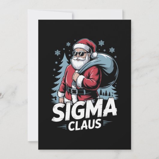 シグマ・クラウス・サンタ・サングラス・クリスマス・Xmas バッグ 招待状 (正面)