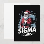 シグマ・クラウス・サンタ・サングラス・クリスマス・Xmas バッグ 招待状 (正面/裏面)