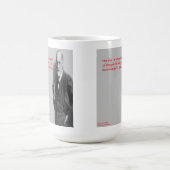 シグムント・フロイト有名な「闘争」引用文 コーヒーマグカップ (中央)
