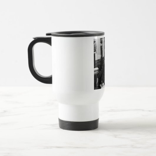 シグムント・フロウド氏のオフィスおもしろい&キャット引用文 トラベルマグ (左)