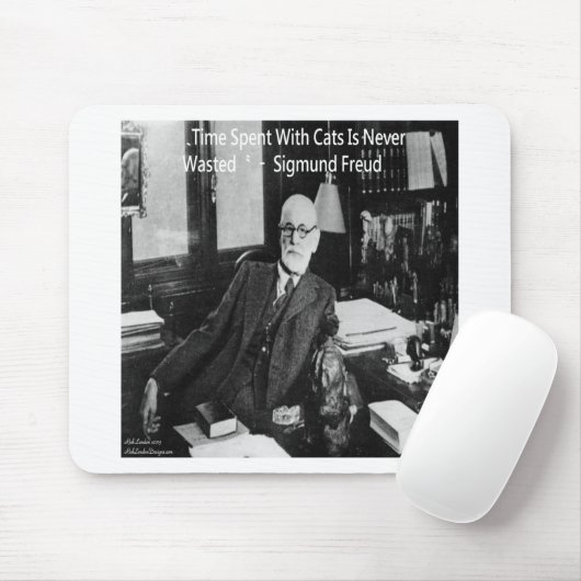シグムント・フロウド氏のオフィスおもしろい&キャット引用文 マウスパッド (マウス)