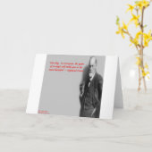 シグムンド·フロイド有名な「闘争」引用文 カード (黄色い花)