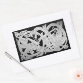 シグルト・シルバー 長方形シール (封筒)