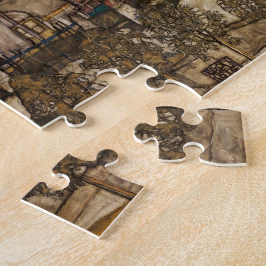 シグルルーフバイエゴンシエーレ付きハウス ジグソーパズル (側面)