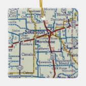 シケストンMOヴィンテージマップ セラミックオーナメント (正面)