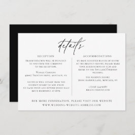 シコンテンポラリーッ結婚ク詳細カード 招待状