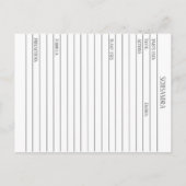 シサンドラハーブマテリアメディカカードハーブ勉強 ポストカード (裏面)