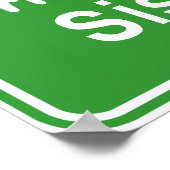 シザケアヘッド⚠タイ高速道路交通標識⚠ ポスター (角)