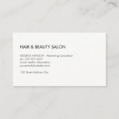 シザーアイコン/ヘアスタイリスト 名刺 (裏面)