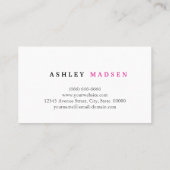 シザーコーム記号 – 上品な美容師 名刺 (裏面)