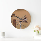 シザーステール・フライ捕手(タイラノス・フォフィカタス) ラージ壁時計 (ホーム)