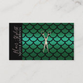 シザーズグリーンマーメイド美容師 名刺 (正面)