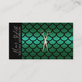 シザーズグリーンマーメイド美容師 名刺