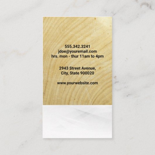 シザーズロゴ |木目 名刺 (裏面)