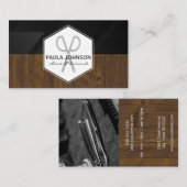 シザーズロゴ | 木製トリム 名刺 (正面/裏面)