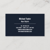 シザーズロゴ、美容師、ヘアサロン 名刺 (裏面)