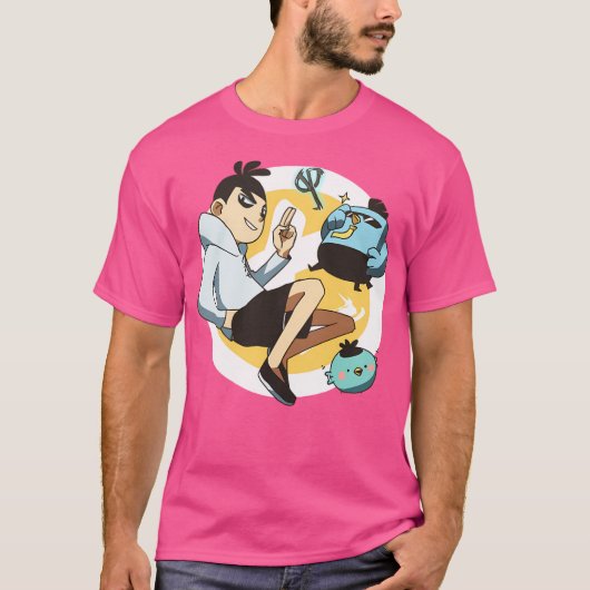 シザーセブンアニメセブン大薄棒小飛tシャツ tシャツ (正面)