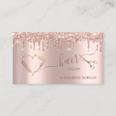 シザードライヤブラシバラ金ゴールドグリッター乾燥機 名刺 (正面)