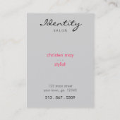 シザーフラワー 名刺 (裏面)